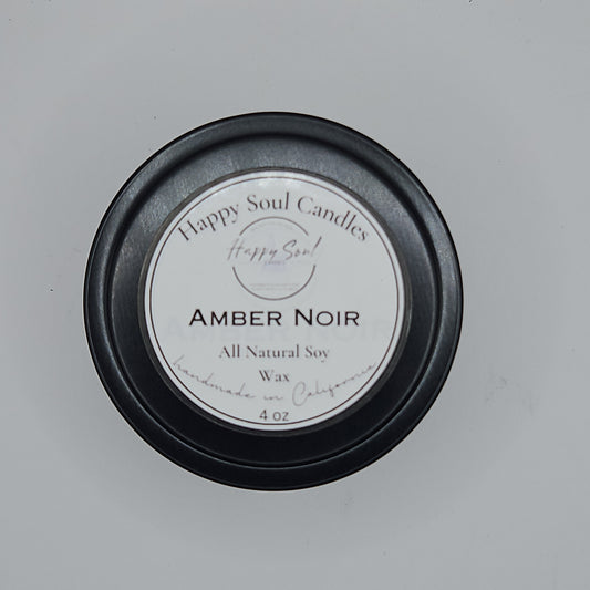 Amber Noir Soy Candle 4 oz Candle Tin