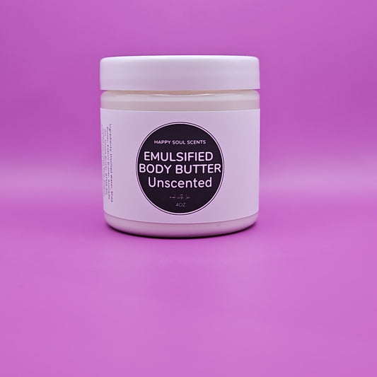 4 oz Emulsified Triple Body Butter Unscented