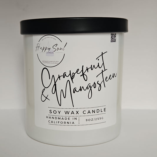 Grapefruit and Mangosteen 9 oz Soy Candle