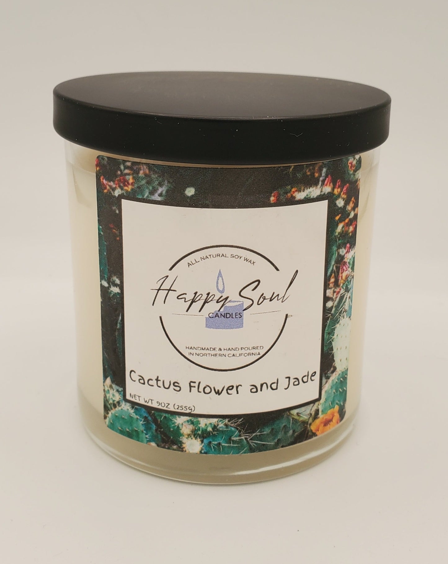 Cactus Flower and Jade 9 oz Soy Candle