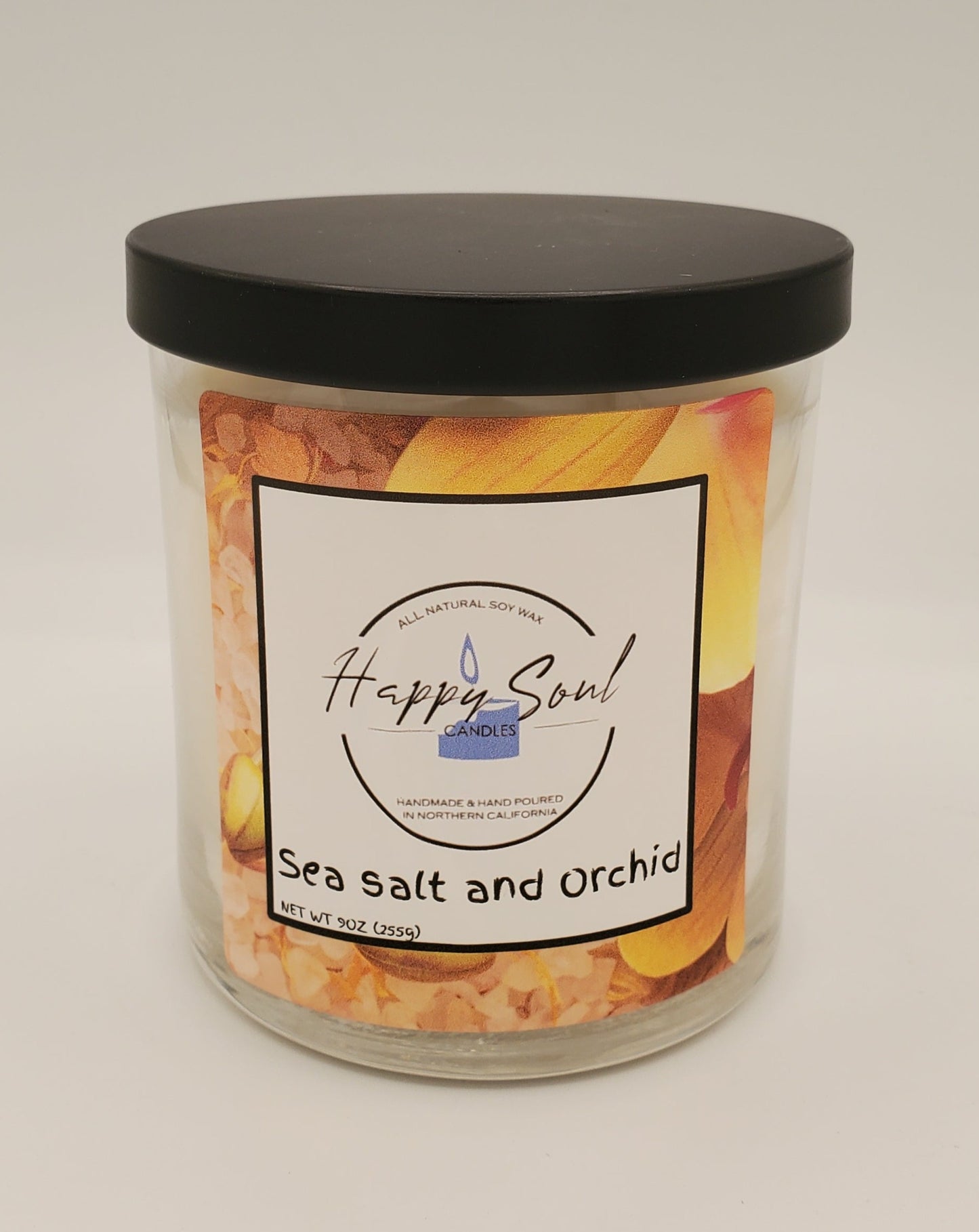 Sea Salt and Orchid 9 oz Soy Candle